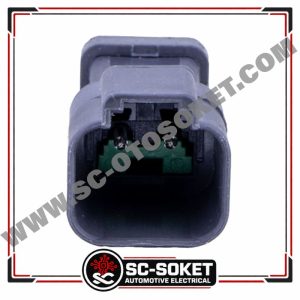 2 KABLOLU DT04-2P DEUTSCH 2Lİ İŞ MAKİNASI 2K049 KARŞILIĞI ERKEK SOKET