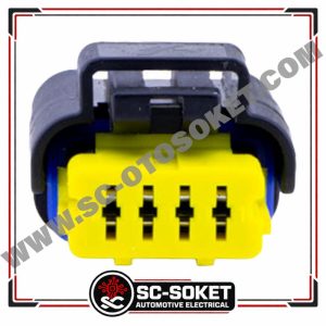 4 KABLOLU RENAULT-PEUGEOT ŞAMANDRA SOKETİ 1mm² KABLO