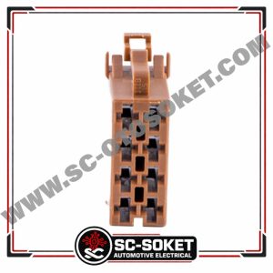 8 KABLOLU TAKOGRAF-TEYP SOKETİ KAHVERENGİ